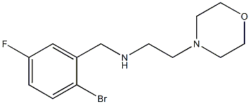 [(2-bromo-5-fluorophenyl)methyl][2-(morpholin-4-yl)ethyl]amine 结构式