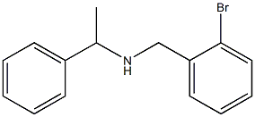 [(2-bromophenyl)methyl](1-phenylethyl)amine 结构式