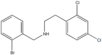 [(2-bromophenyl)methyl][2-(2,4-dichlorophenyl)ethyl]amine 结构式