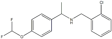 [(2-chlorophenyl)methyl]({1-[4-(difluoromethoxy)phenyl]ethyl})amine 结构式