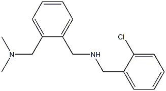 [(2-chlorophenyl)methyl]({2-[(dimethylamino)methyl]phenyl}methyl)amine 结构式
