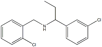 [(2-chlorophenyl)methyl][1-(3-chlorophenyl)propyl]amine 结构式