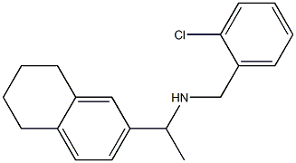 [(2-chlorophenyl)methyl][1-(5,6,7,8-tetrahydronaphthalen-2-yl)ethyl]amine 结构式