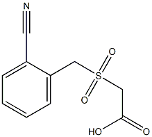 [(2-cyanobenzyl)sulfonyl]acetic acid 结构式