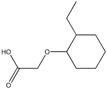 [(2-ethylcyclohexyl)oxy]acetic acid 结构式