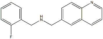 [(2-fluorophenyl)methyl](quinolin-6-ylmethyl)amine 结构式