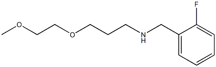 [(2-fluorophenyl)methyl][3-(2-methoxyethoxy)propyl]amine 结构式