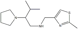 [(2-methyl-1,3-thiazol-4-yl)methyl][3-methyl-2-(pyrrolidin-1-yl)butyl]amine 结构式