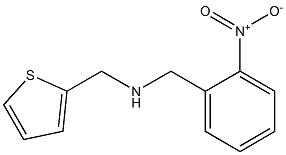 [(2-nitrophenyl)methyl](thiophen-2-ylmethyl)amine 结构式