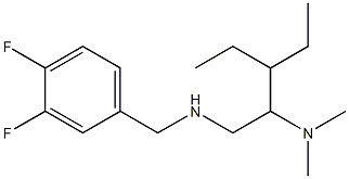 [(3,4-difluorophenyl)methyl][2-(dimethylamino)-3-ethylpentyl]amine 结构式
