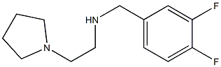 [(3,4-difluorophenyl)methyl][2-(pyrrolidin-1-yl)ethyl]amine 结构式