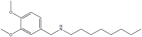 [(3,4-dimethoxyphenyl)methyl](octyl)amine 结构式