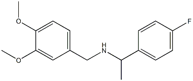 [(3,4-dimethoxyphenyl)methyl][1-(4-fluorophenyl)ethyl]amine 结构式