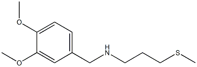[(3,4-dimethoxyphenyl)methyl][3-(methylsulfanyl)propyl]amine 结构式