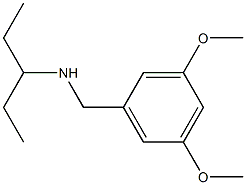 [(3,5-dimethoxyphenyl)methyl](pentan-3-yl)amine 结构式