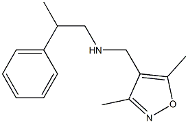 [(3,5-dimethyl-1,2-oxazol-4-yl)methyl](2-phenylpropyl)amine 结构式