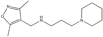 [(3,5-dimethyl-1,2-oxazol-4-yl)methyl][3-(piperidin-1-yl)propyl]amine 结构式