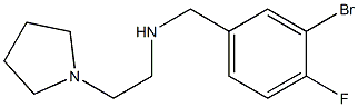 [(3-bromo-4-fluorophenyl)methyl][2-(pyrrolidin-1-yl)ethyl]amine 结构式