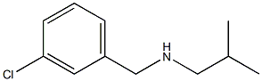 [(3-chlorophenyl)methyl](2-methylpropyl)amine 结构式