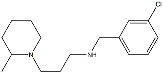 [(3-chlorophenyl)methyl][3-(2-methylpiperidin-1-yl)propyl]amine 结构式