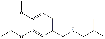 [(3-ethoxy-4-methoxyphenyl)methyl](2-methylpropyl)amine 结构式