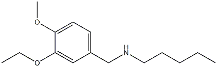 [(3-ethoxy-4-methoxyphenyl)methyl](pentyl)amine 结构式