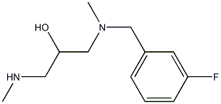 [(3-fluorophenyl)methyl][2-hydroxy-3-(methylamino)propyl]methylamine 结构式