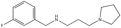 [(3-fluorophenyl)methyl][3-(pyrrolidin-1-yl)propyl]amine 结构式