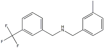 [(3-methylphenyl)methyl]({[3-(trifluoromethyl)phenyl]methyl})amine 结构式