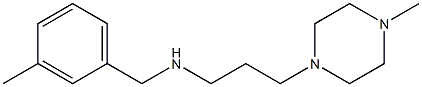 [(3-methylphenyl)methyl][3-(4-methylpiperazin-1-yl)propyl]amine 结构式