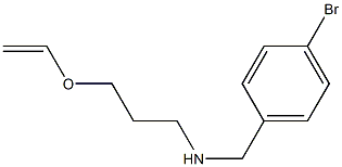 [(4-bromophenyl)methyl][3-(ethenyloxy)propyl]amine 结构式