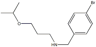 [(4-bromophenyl)methyl][3-(propan-2-yloxy)propyl]amine 结构式