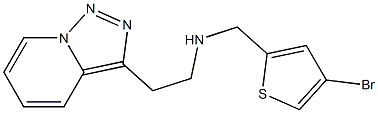 [(4-bromothiophen-2-yl)methyl](2-{[1,2,4]triazolo[3,4-a]pyridin-3-yl}ethyl)amine 结构式