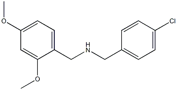 [(4-chlorophenyl)methyl][(2,4-dimethoxyphenyl)methyl]amine 结构式