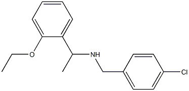 [(4-chlorophenyl)methyl][1-(2-ethoxyphenyl)ethyl]amine 结构式