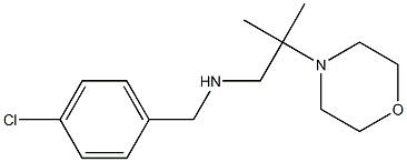 [(4-chlorophenyl)methyl][2-methyl-2-(morpholin-4-yl)propyl]amine 结构式