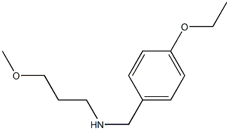 [(4-ethoxyphenyl)methyl](3-methoxypropyl)amine 结构式