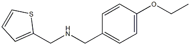 [(4-ethoxyphenyl)methyl](thiophen-2-ylmethyl)amine 结构式