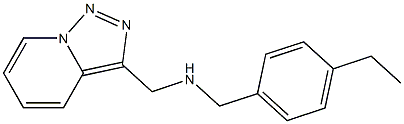 [(4-ethylphenyl)methyl]({[1,2,4]triazolo[3,4-a]pyridin-3-ylmethyl})amine 结构式