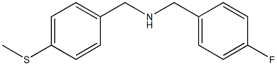 [(4-fluorophenyl)methyl]({[4-(methylsulfanyl)phenyl]methyl})amine 结构式