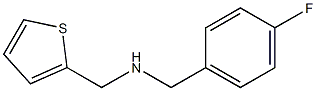 [(4-fluorophenyl)methyl](thiophen-2-ylmethyl)amine 结构式
