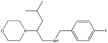 [(4-fluorophenyl)methyl][4-methyl-2-(morpholin-4-yl)pentyl]amine 结构式