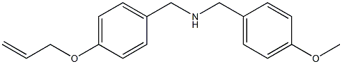 [(4-methoxyphenyl)methyl]({[4-(prop-2-en-1-yloxy)phenyl]methyl})amine 结构式