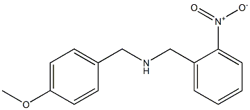 [(4-methoxyphenyl)methyl][(2-nitrophenyl)methyl]amine 结构式