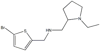 [(5-bromothiophen-2-yl)methyl][(1-ethylpyrrolidin-2-yl)methyl]amine 结构式