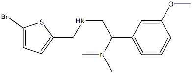 [(5-bromothiophen-2-yl)methyl][2-(dimethylamino)-2-(3-methoxyphenyl)ethyl]amine 结构式