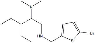 [(5-bromothiophen-2-yl)methyl][2-(dimethylamino)-3-ethylpentyl]amine 结构式