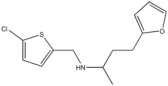 [(5-chlorothiophen-2-yl)methyl][4-(furan-2-yl)butan-2-yl]amine 结构式
