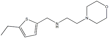 [(5-ethylthiophen-2-yl)methyl][2-(morpholin-4-yl)ethyl]amine 结构式