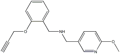 [(6-methoxypyridin-3-yl)methyl]({[2-(prop-2-yn-1-yloxy)phenyl]methyl})amine 结构式